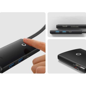 هاب 6 پورت باسئوس مدل WKQX050101 USB-C